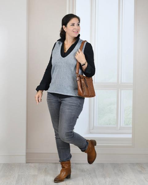 Papierschnittmuster lillesol women No.67 Pullunder & Kleid Tira